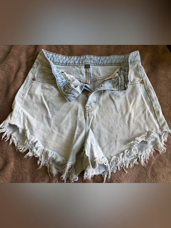 wild fable Pants - Wild Fable Light Blue Denim High-Waisted Shorts